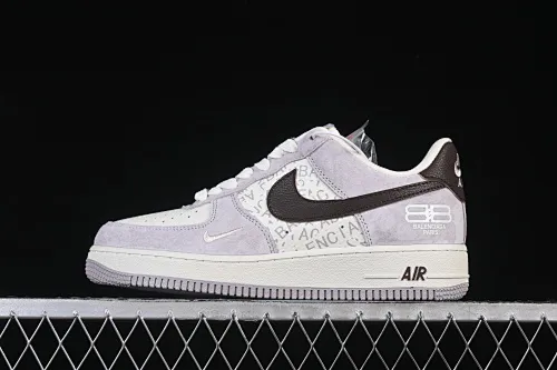 All categories Nk Air Force 1 Air Force series Nk Air Force 1 Low Air Force low-top Nike Air Force 1'07 Low Balenciaga co-branded white brown Air Force 1 low-top casual sneakers YF9511-806